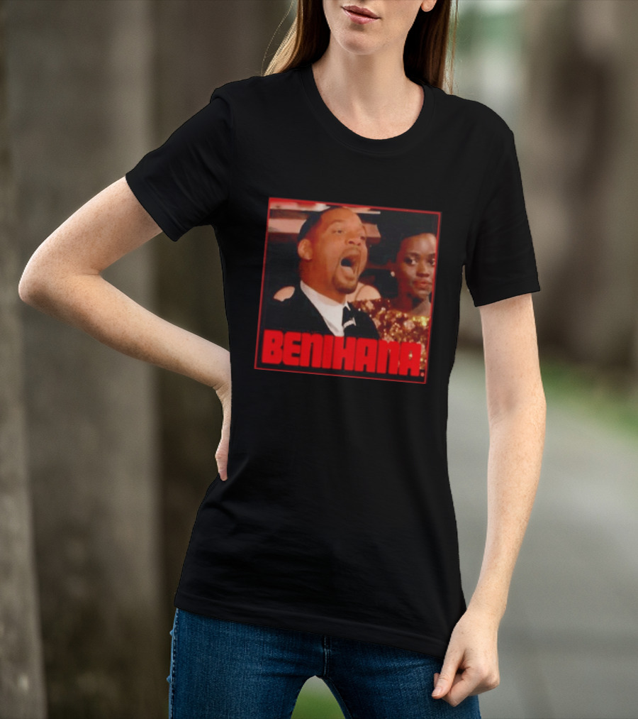 Benihana Will Smith Oscar 2022 Reaction Image T-Shirt