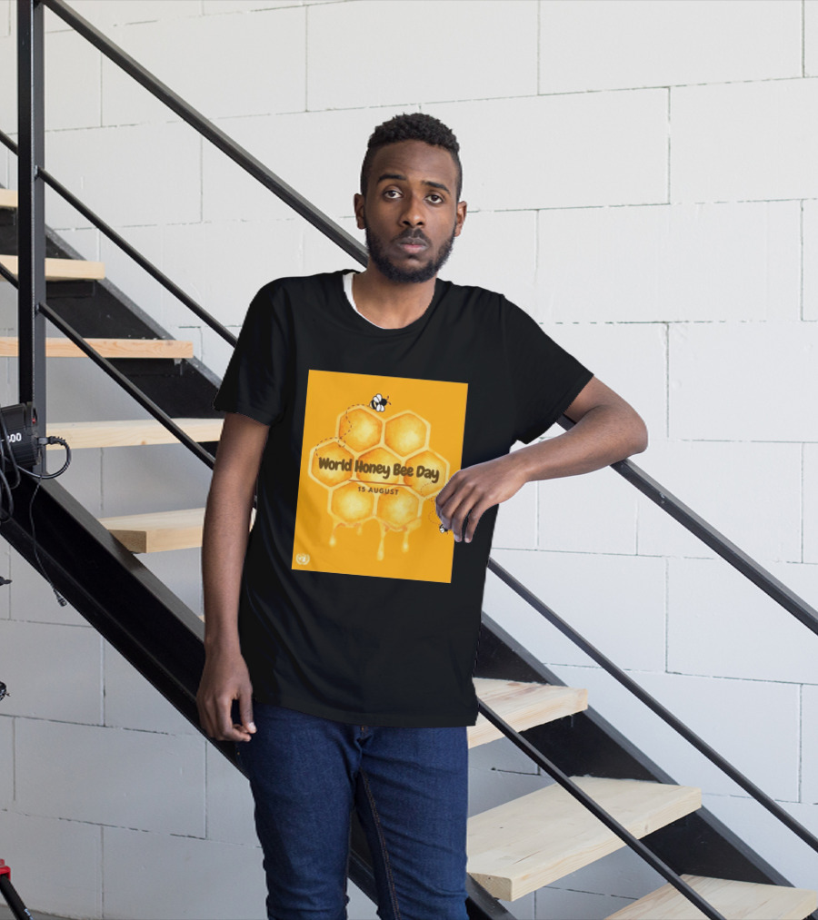 World Honey Bee Day 15 August Honeycomb T-Shirt