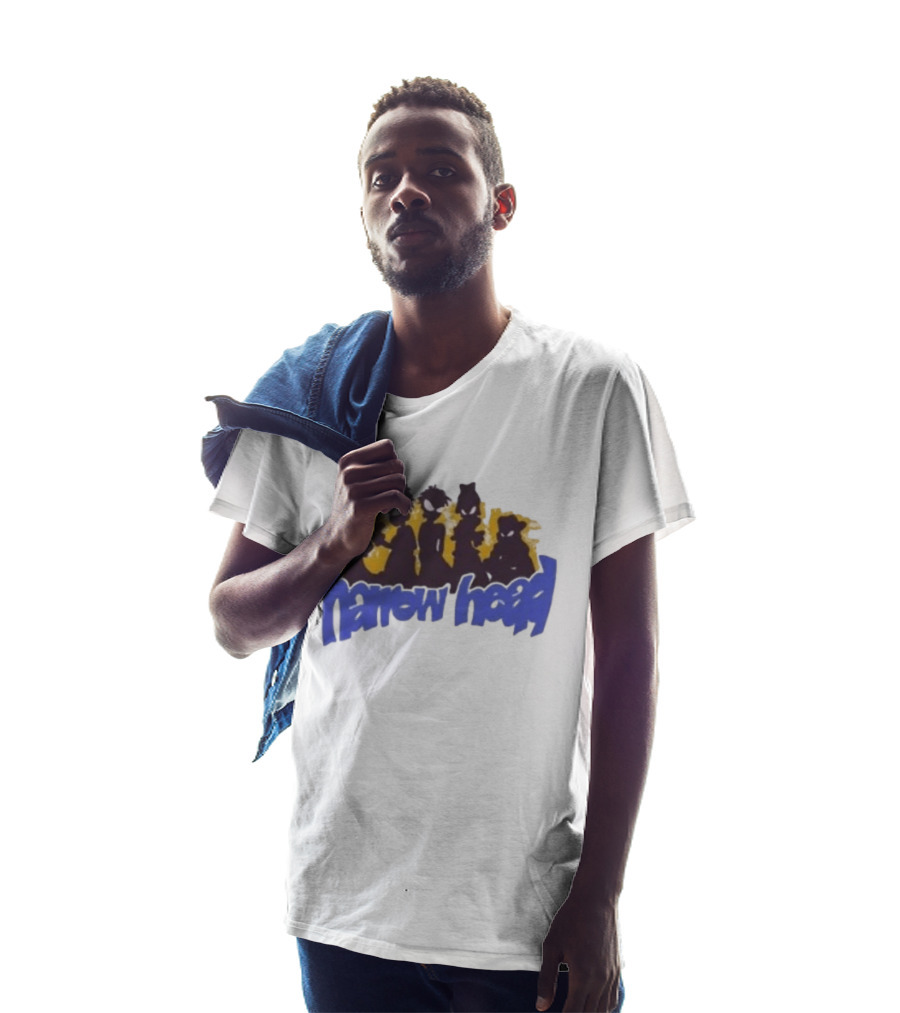 Narrow Head Silhouette Alien Characters T-Shirt