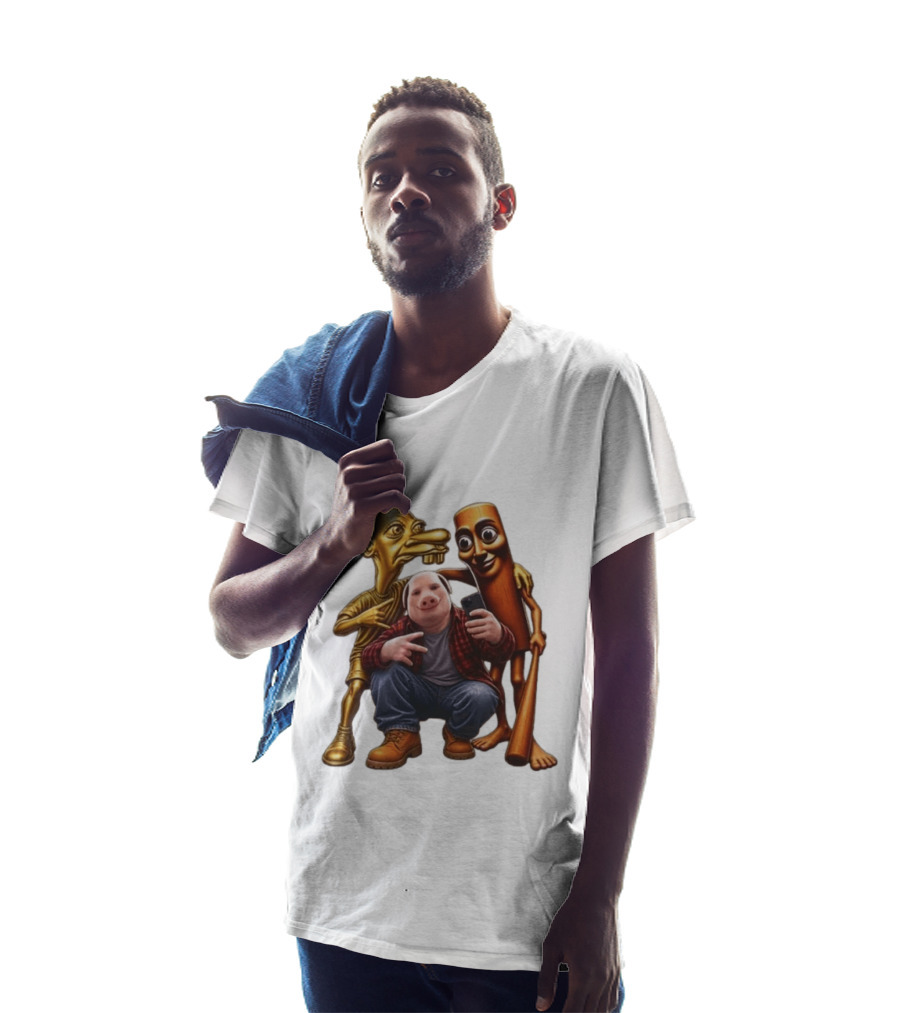 Neegy John Pork Tung Tung Tung Sahur Meme Characters T-Shirt
