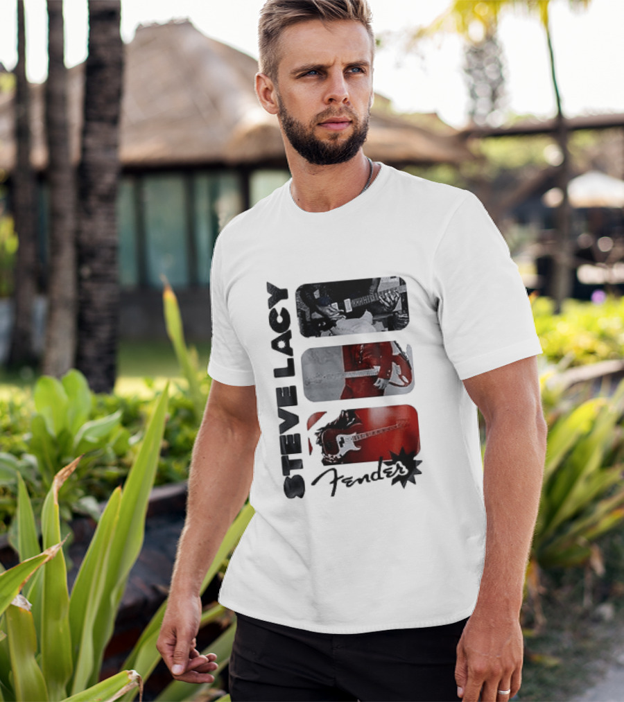 Steve Lacy Fender Oh Yeah Tour Guitar T-Shirt