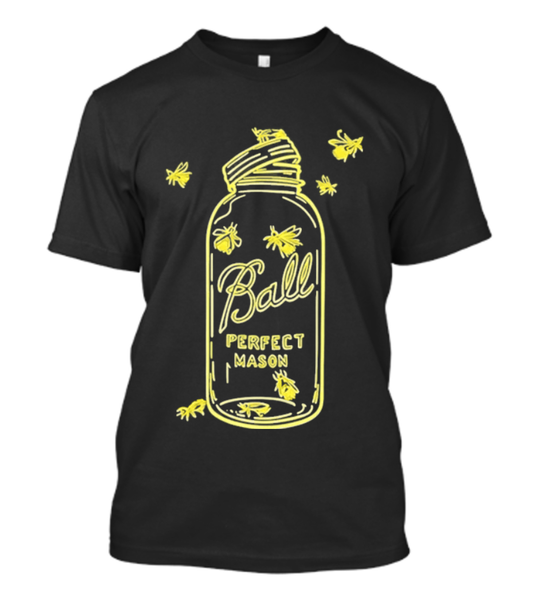 Ball Perfect Mason Jar With Bumble Bees T-Shirt