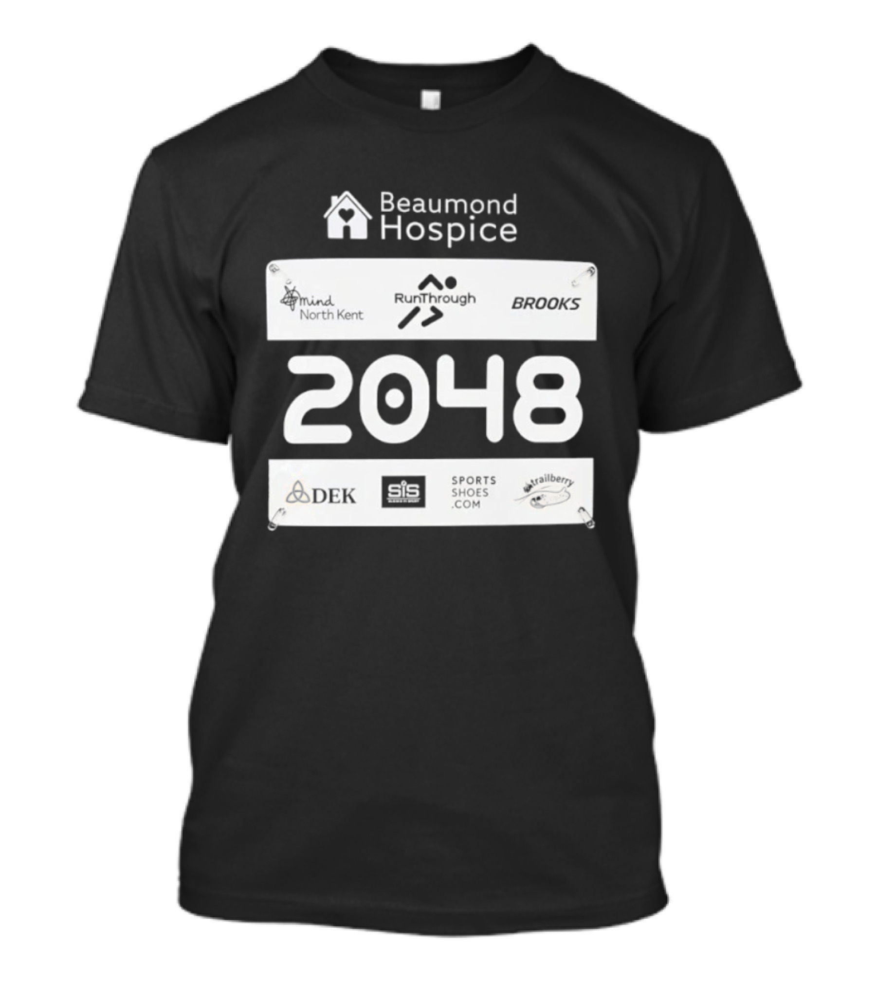 Beaumond Hospice Race Bib 2048 RunThrough Brooks Sports Shoes DEK Mind North Kent Hallbeck T-Shirt