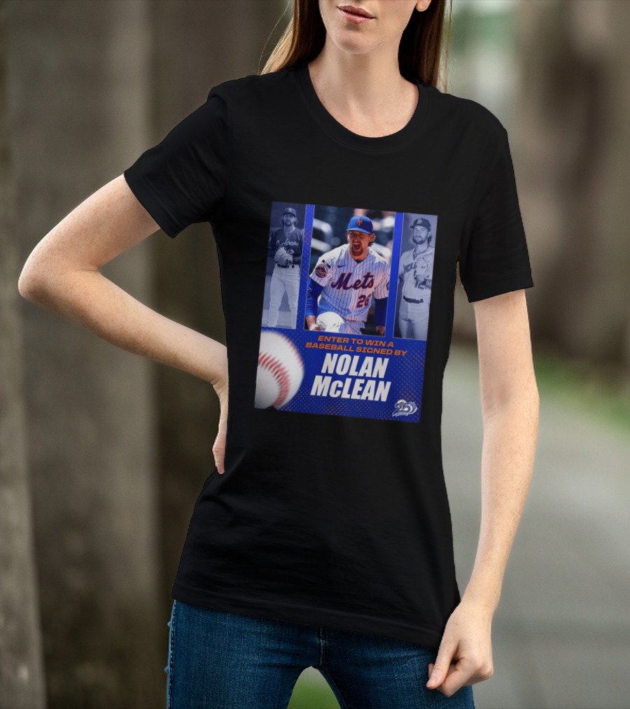 Enter To Win A Baseball Signed By Nolan McLean Mets 26 Celebrating 25 Years T-Shirt