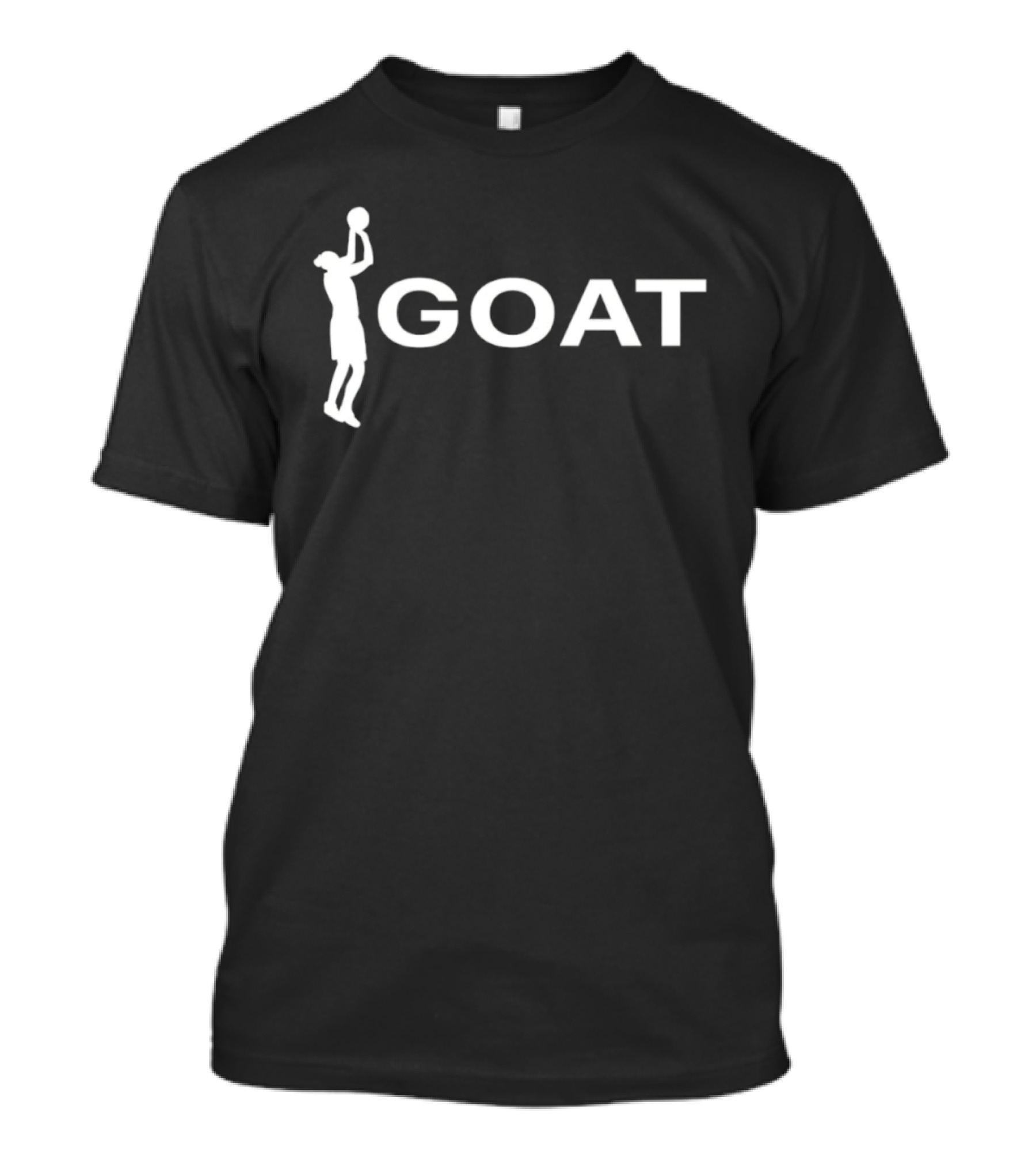 GOAT Basketball Player Jump Shot Silhouette Greatest Of All Time T-Shirt