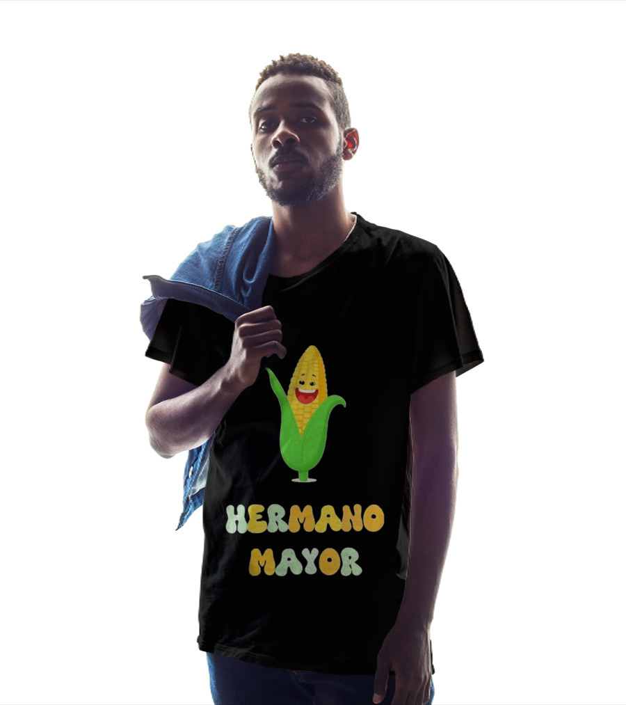 Hermano Mayor Corn With Smiling Vegetable Face T-Shirt