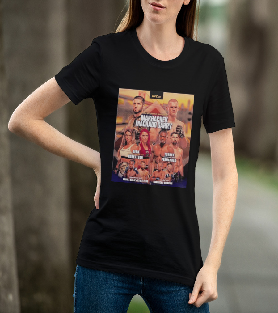 UFC 330 Welterweight Championship Makhachev Vs Machado Garry Dern Vs Robertson Turner Vs Fernandes T-Shirt