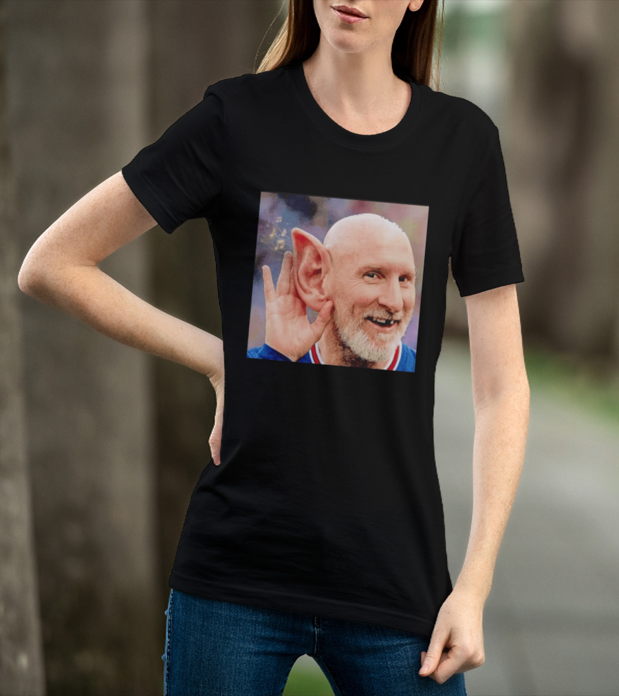 Lionel Messi Elf Meme Pessi Big Ear Music Notes Bald Man T-Shirt