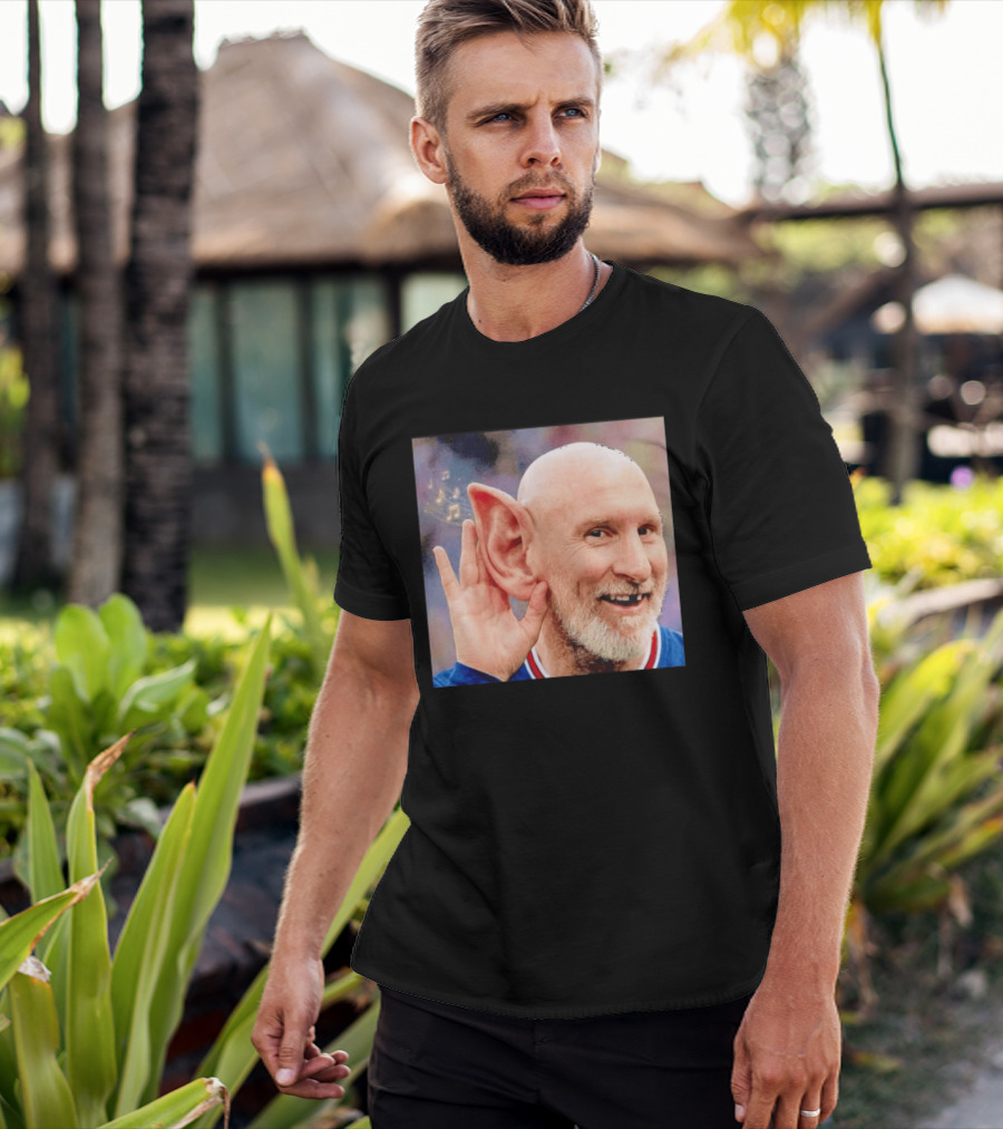 Lionel Messi Elf Meme Pessi Big Ear Music Notes Bald Man T-Shirt