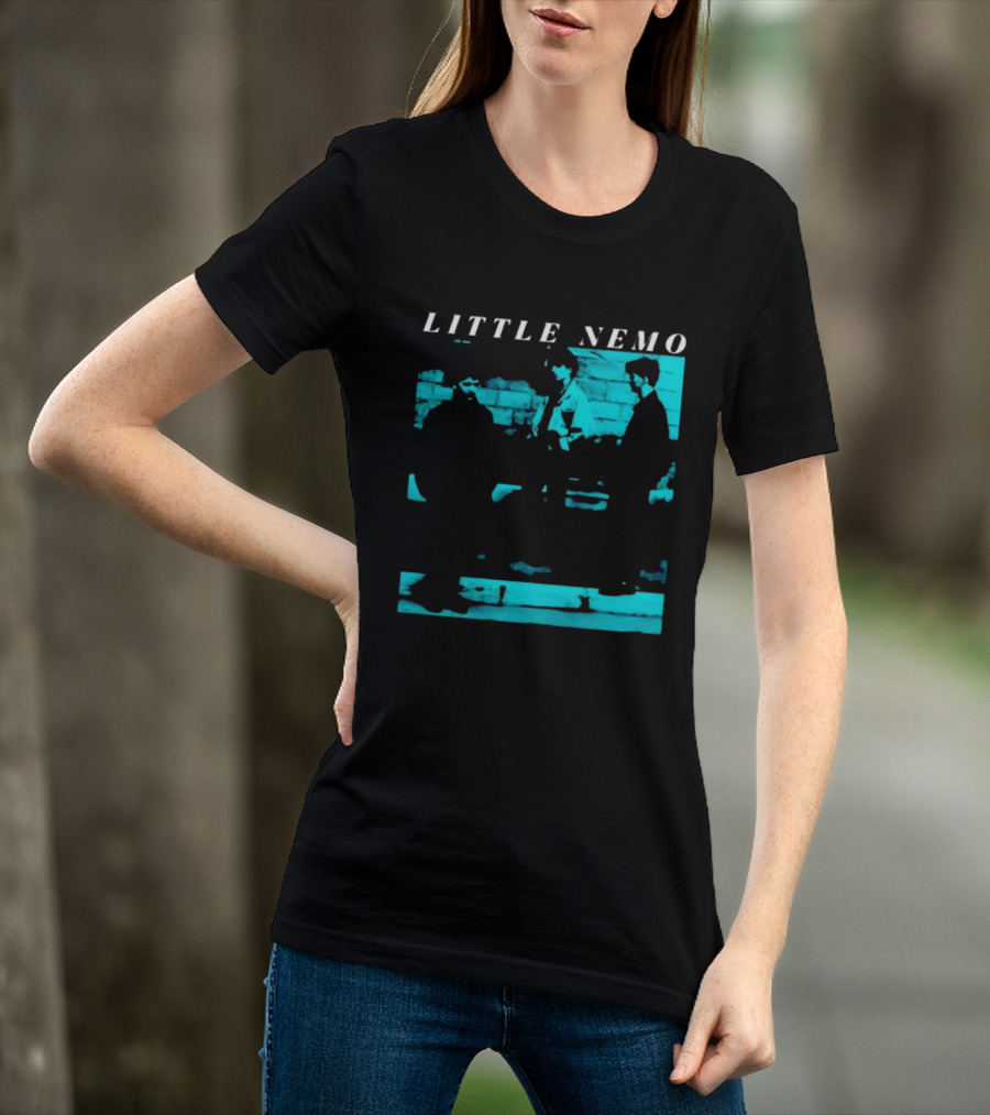 Little Nemo Post Punk Alternative Rock Band Aqua Blue Distressed T-Shirt