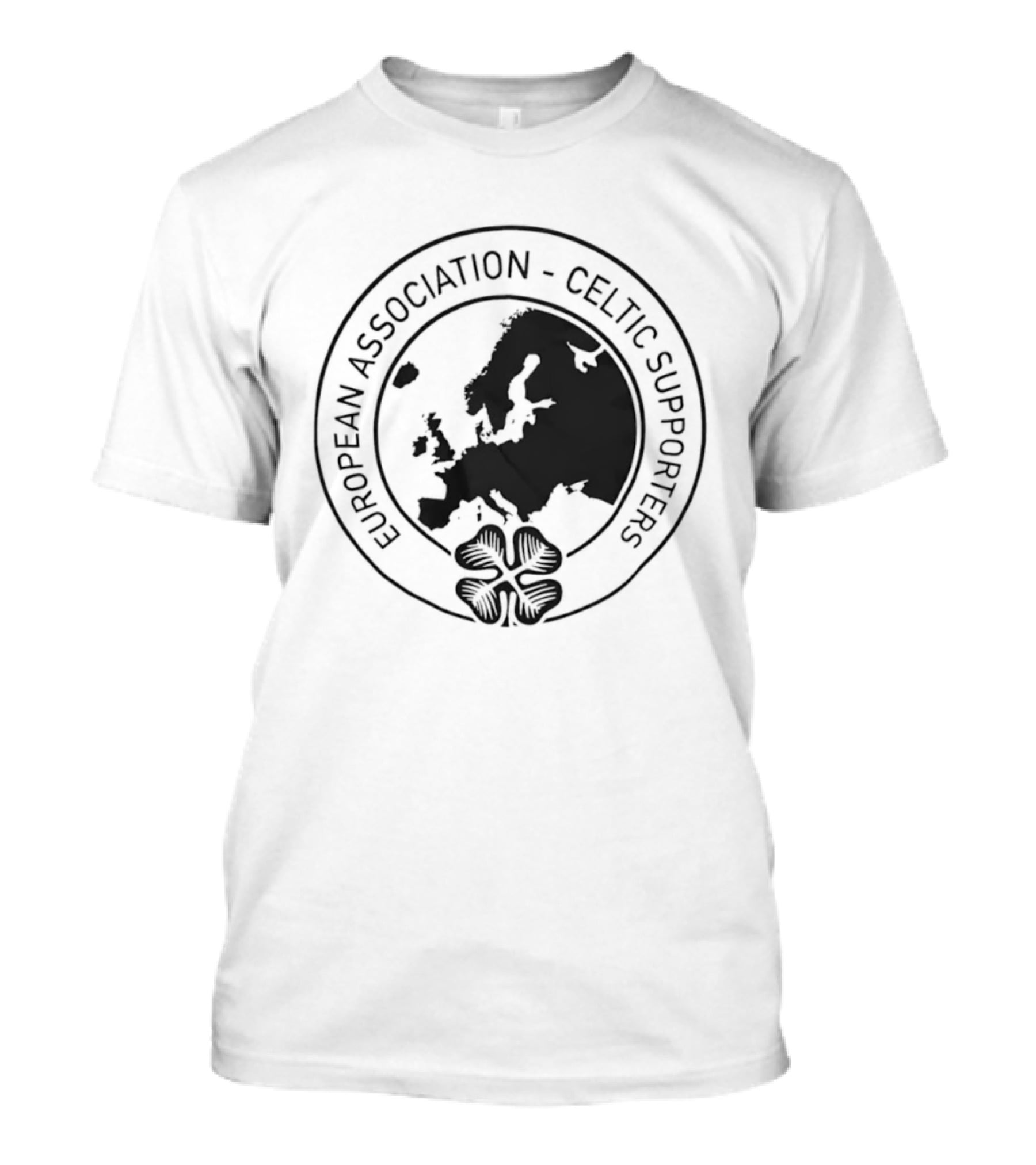 European Association Celtic Supporters Football Fans Map T-Shirt