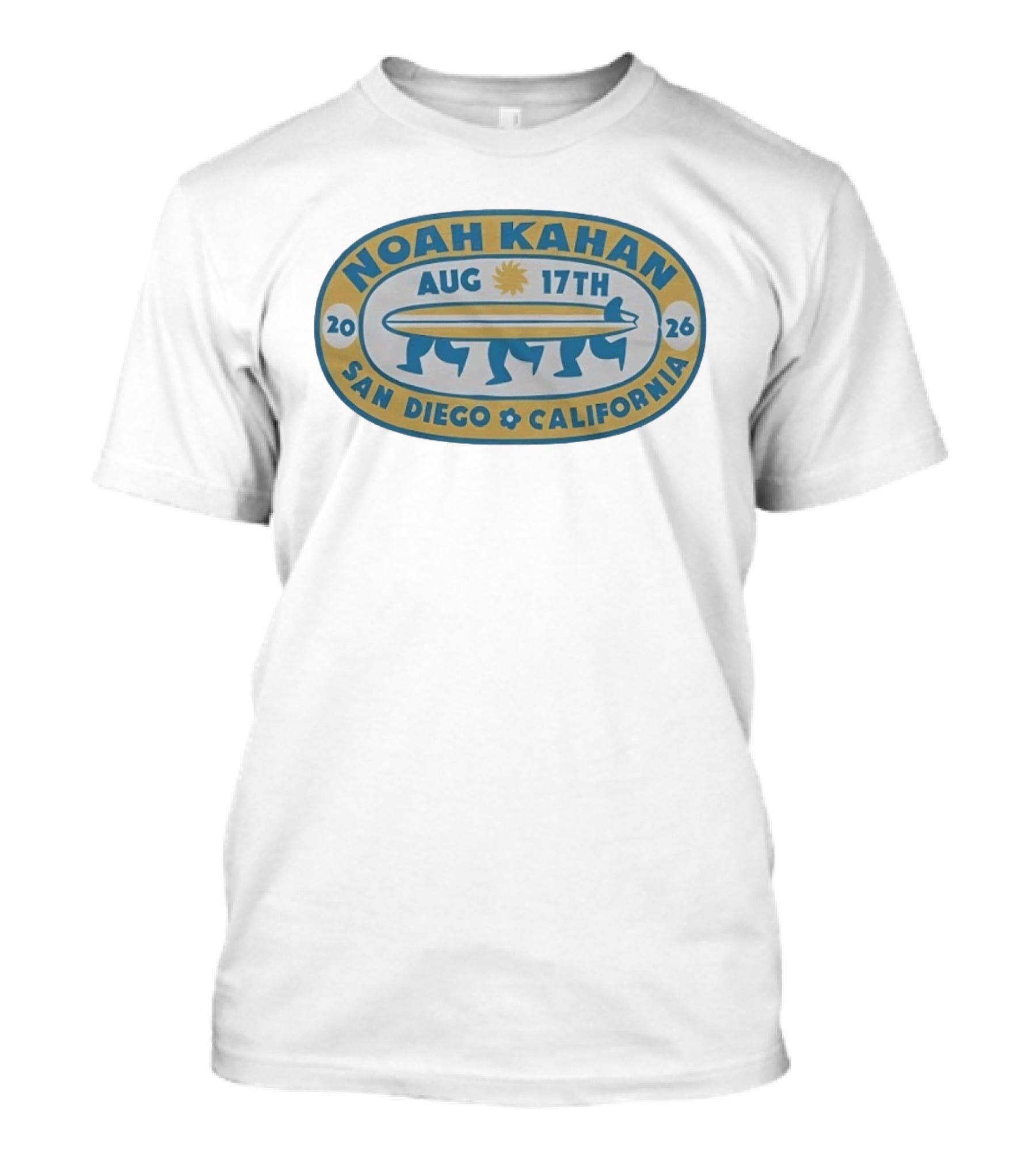 Noah Kahan Aug 17th 2026 San Diego California T-Shirt