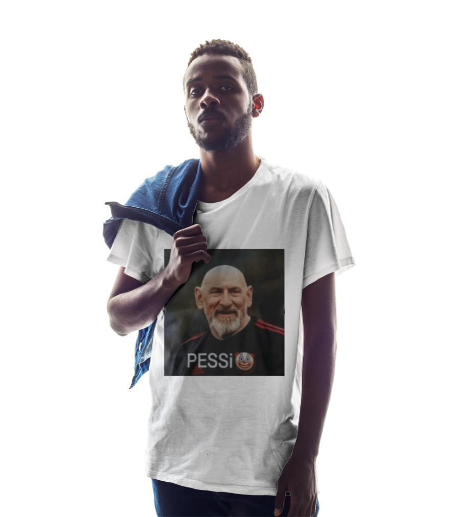 Pessi Clown Meme With AC Milan Jersey Featuring Bald Elderly Man T-Shirt