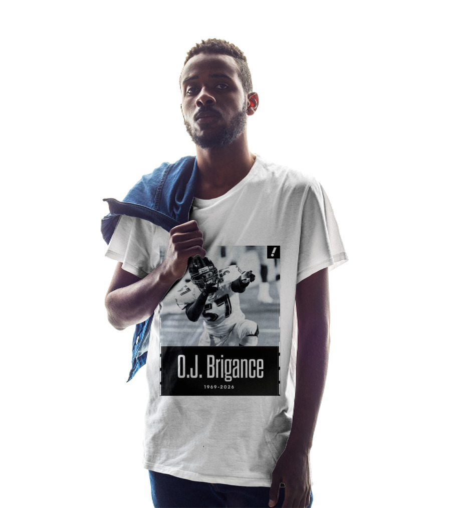 O.J. Brigance 1969 2026 Football Player Memoriam T-Shirt