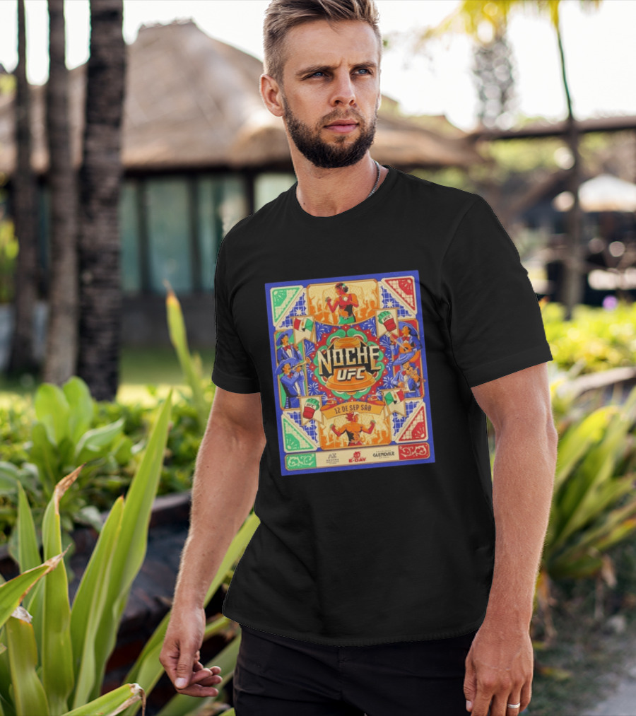 Noche UFC 12 De Sep Sáb Glendale Arizona Event Fiesta Vibrant S And Music Celebration T-Shirt