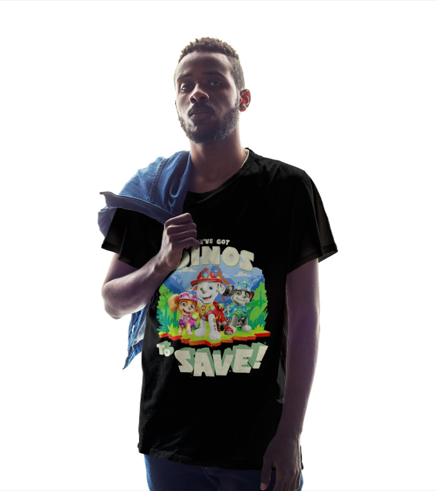 Paw Patrol We've Got Dinos To Save Marshall Adventure With Dinosaurs T-Shirt