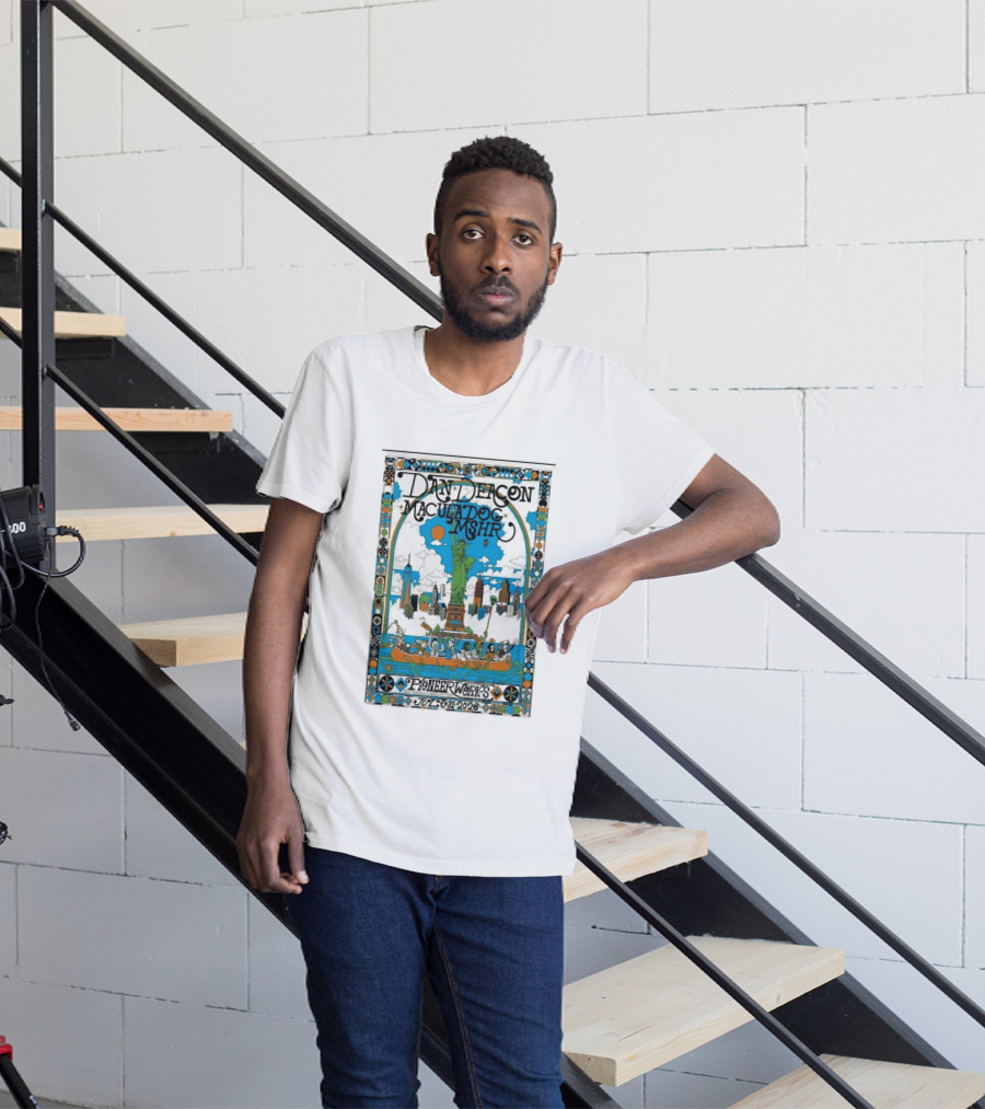 Dan Deacon MaculaDog MSHR Pioneer Works July 31 2026 Statue Of Liberty Skyline T-Shirt