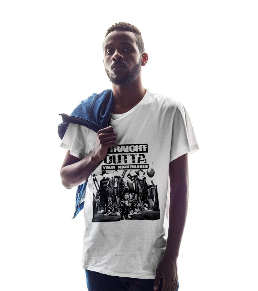 Straight Outta Your Nightmares Horror Movie Characters T-Shirt