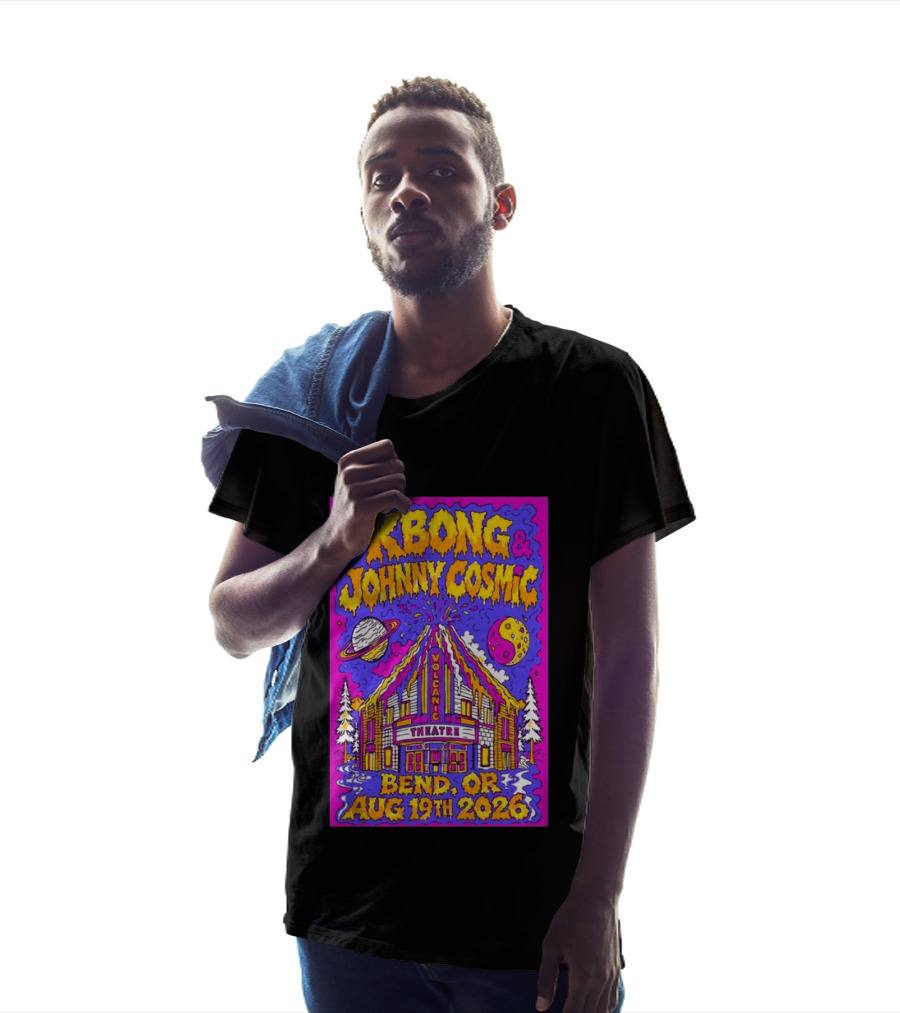 KBong Johnny Cosmic Bend OR August 19th 2026 Volcanic Theatre Concert T-Shirt