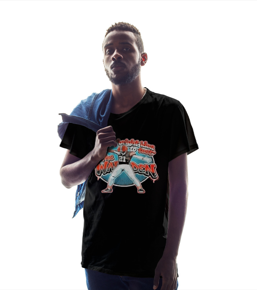 Not A Bright Idea To Test The Warden 21 Cleveland Browns Football Player Celebration T-Shirt
