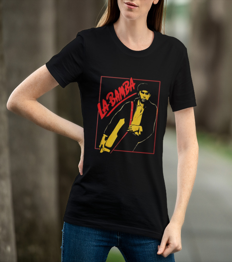 Ritchie Valens La Bamba Rock And Roll Iconic Yellow Red T-Shirt
