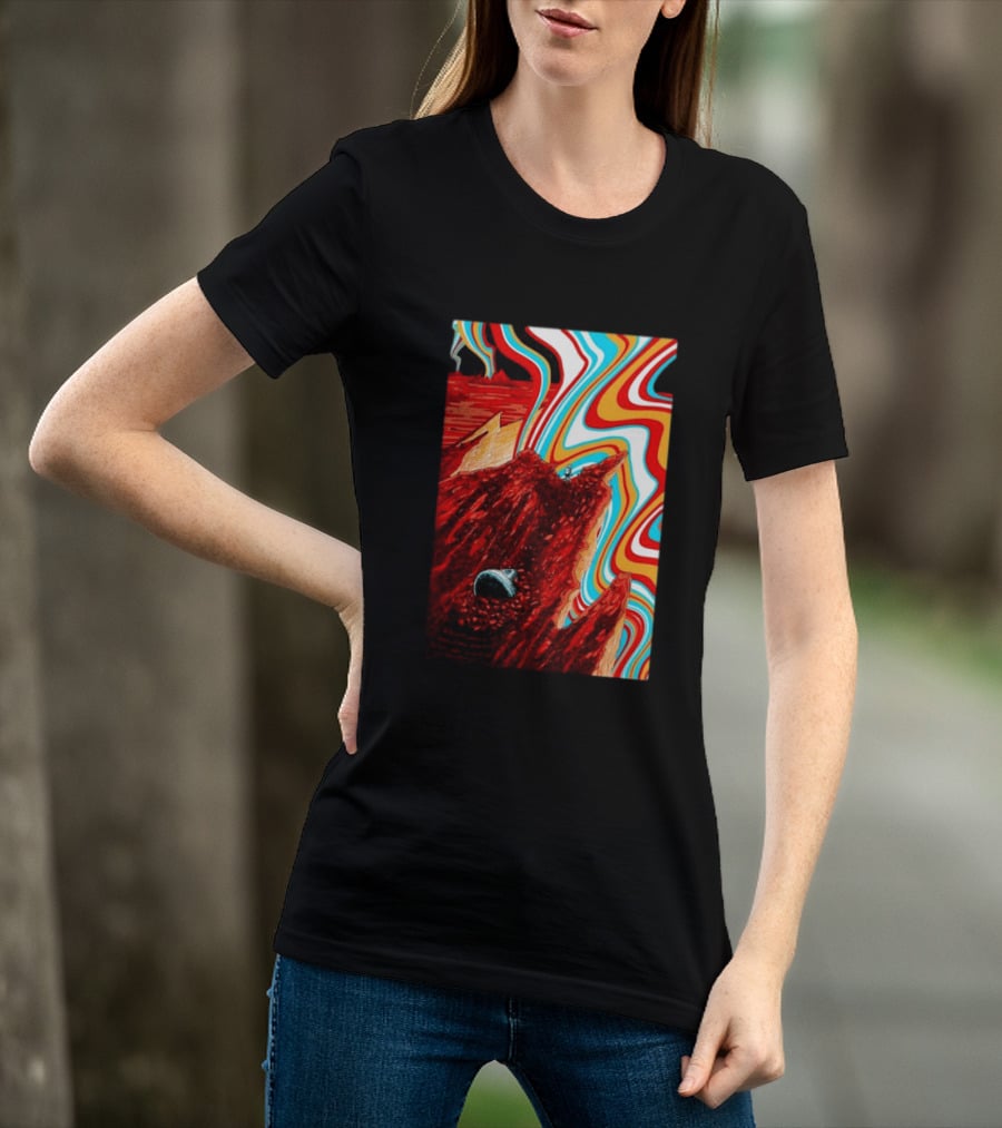 Gov't Mule Livingston MT August 18 2026 Event Psychedelic Swirls Alien Landscape T-Shirt