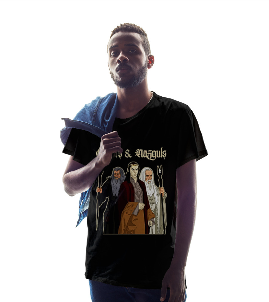 Crypts & Nazgûls Wizards Of The Rings Characters T-Shirt