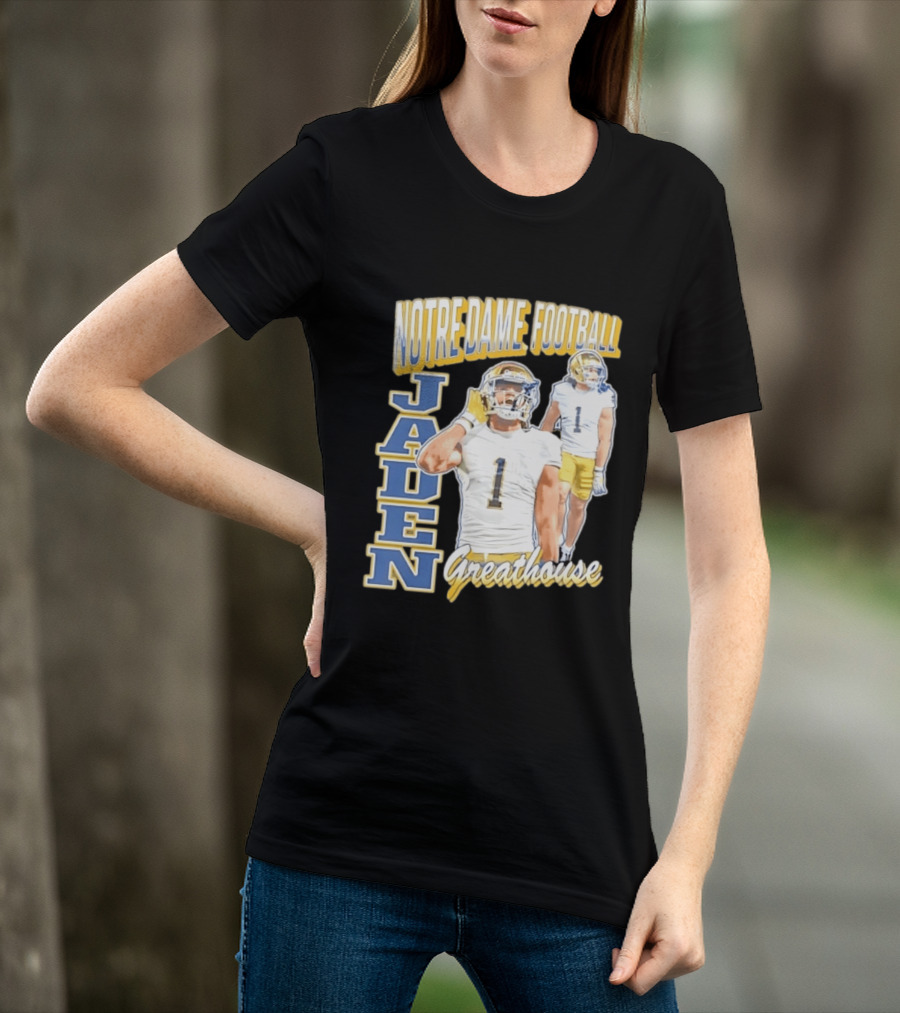Notre Dame Football Jaden Greathouse 1 Fighting Irish T-Shirt