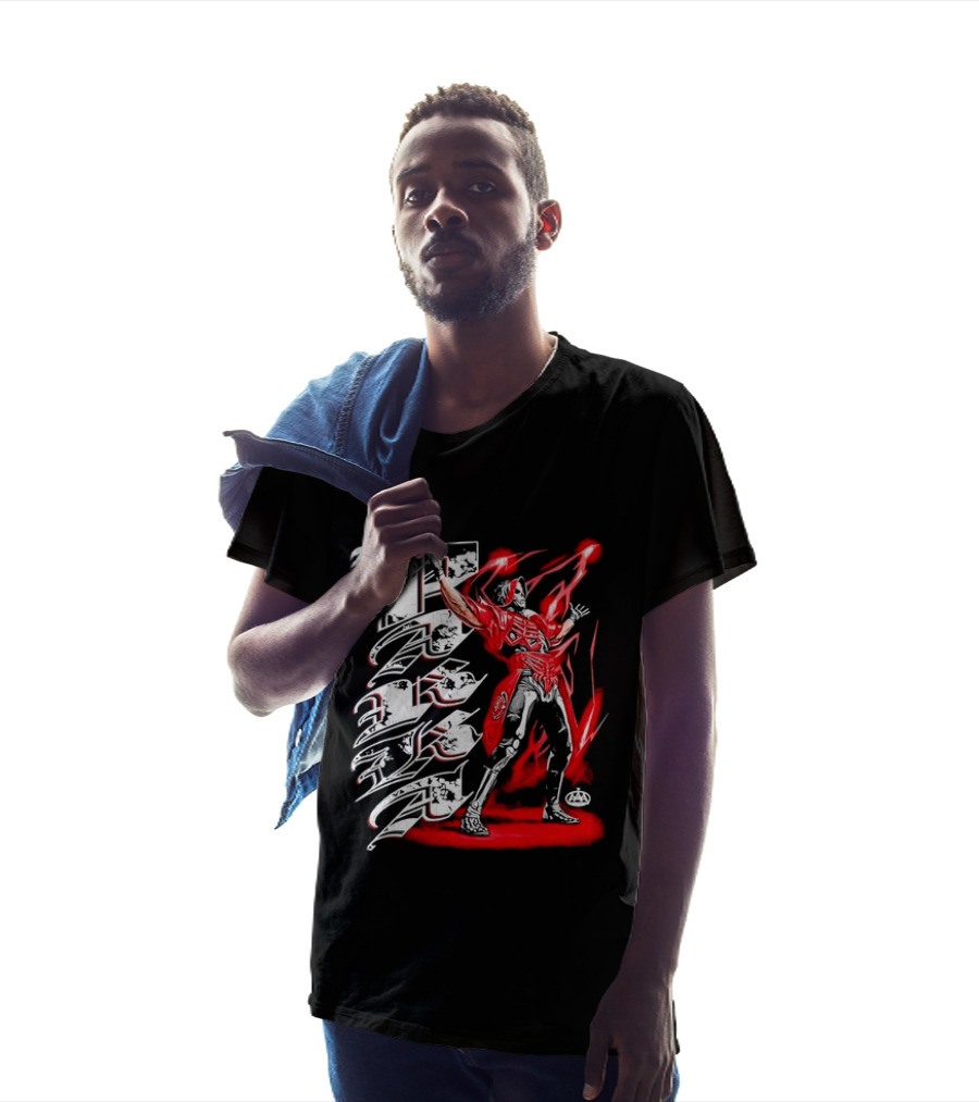 La Parka AAA Lucha Libre Legend Skeleton Warrior Action Hero T-Shirt