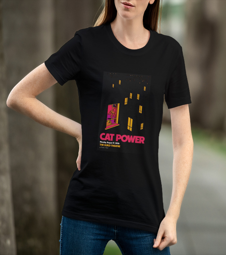 Cat Power Menlo Park August 17 2026 Guild Theatre Concert T-Shirt