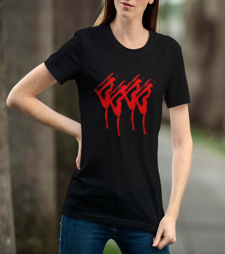 Anika Store Anika Abyss Red Abstract T-Shirt