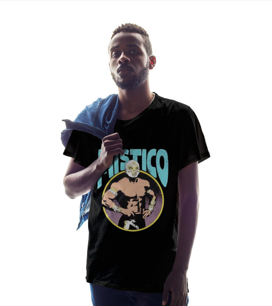 Mistico Lucha Libre Wrestler CMLL Mexican Wrestling Iconic Masked Fighter T-Shirt