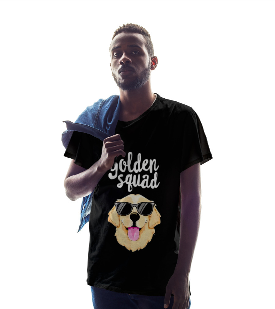 Golden Squad Golden Retriever Dog With Sunglasses T-Shirt