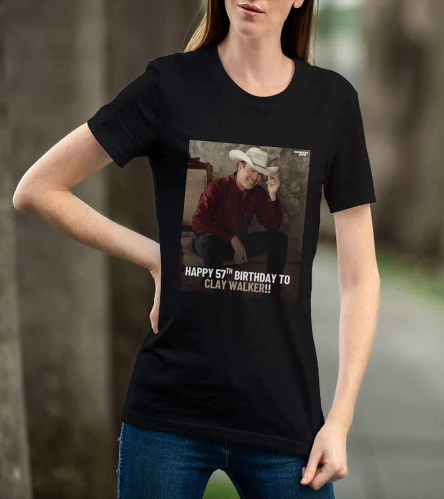 Clay Walker Celebrates Turning 57 In Classic Country T-Shirt