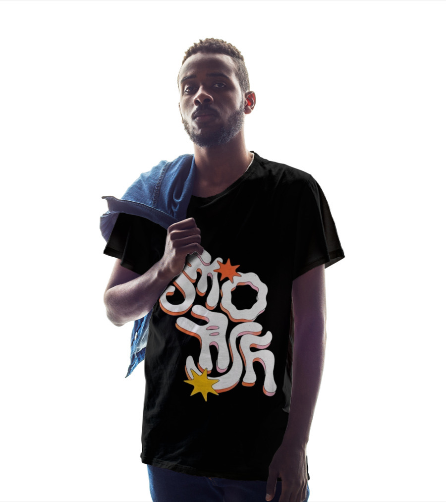 Stash Groovy 70s Retro Psychedelic Style With Stars T-Shirt