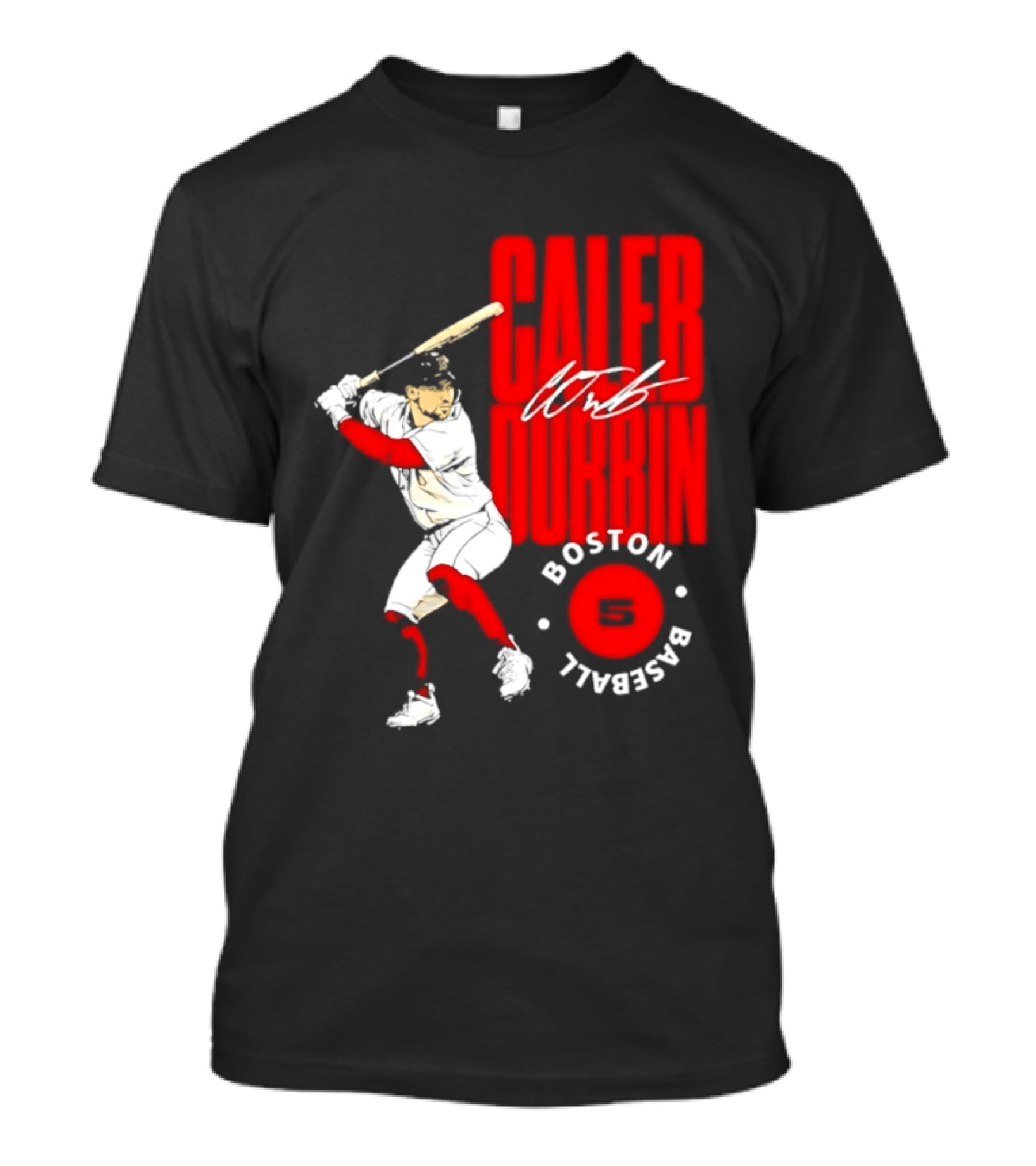 Caleb Durbin Boston Red Sox Baseball 5 T-Shirt