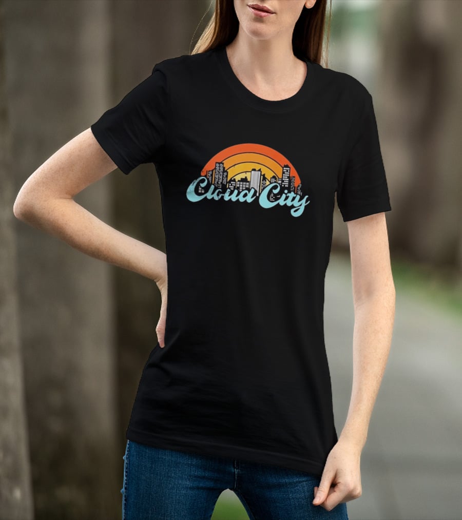 Cloud City Skyline Bespin Star Wars Retro Urban Sunset T-Shirt