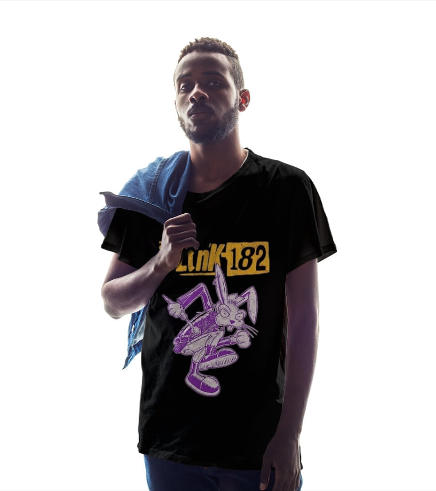 Blink 182 Distressed Punk Bunny T-Shirt