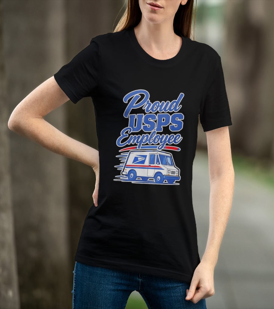 Proud USPS Employee With Postal Truck T-Shirt