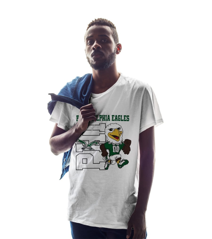 Philadelphia Eagles Go Eagles Mascot 00 Vintage Style Fan Gear T-Shirt