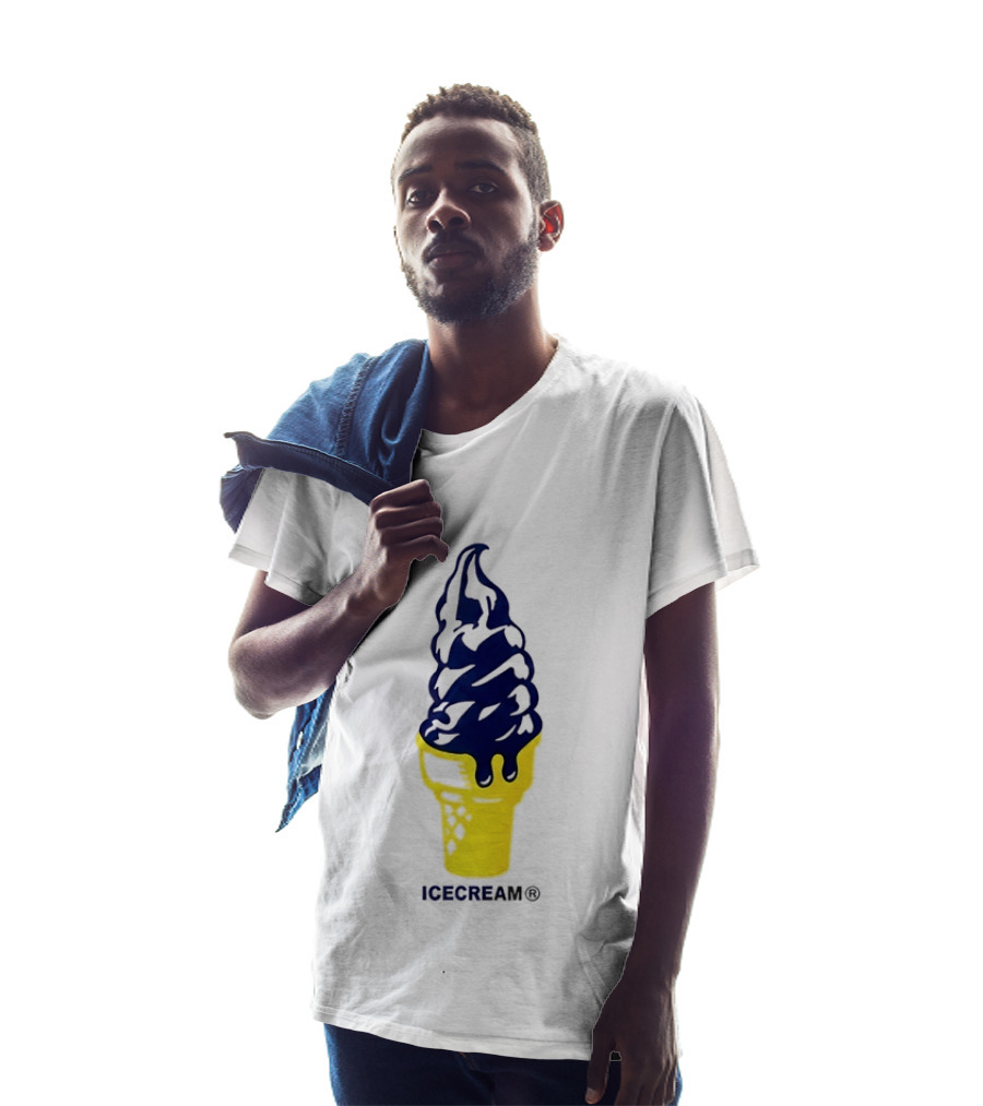 Trevor Goosby Icecream Soft Serve Brand Yellow Cone T-Shirt