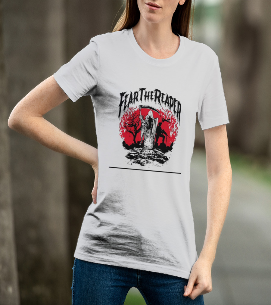 Fear The Reaper Grim Reaper Soldier Military T-Shirt