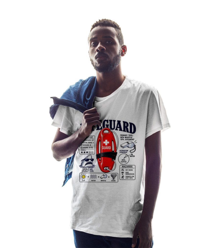 Lifeguard Daily Report Coffee And Whistle Chaos T-Shirt