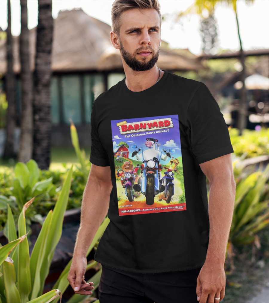 Nickelodeon Barnyard DVD 2006 Hilarious The Original Party Animals Widescreen T-Shirt