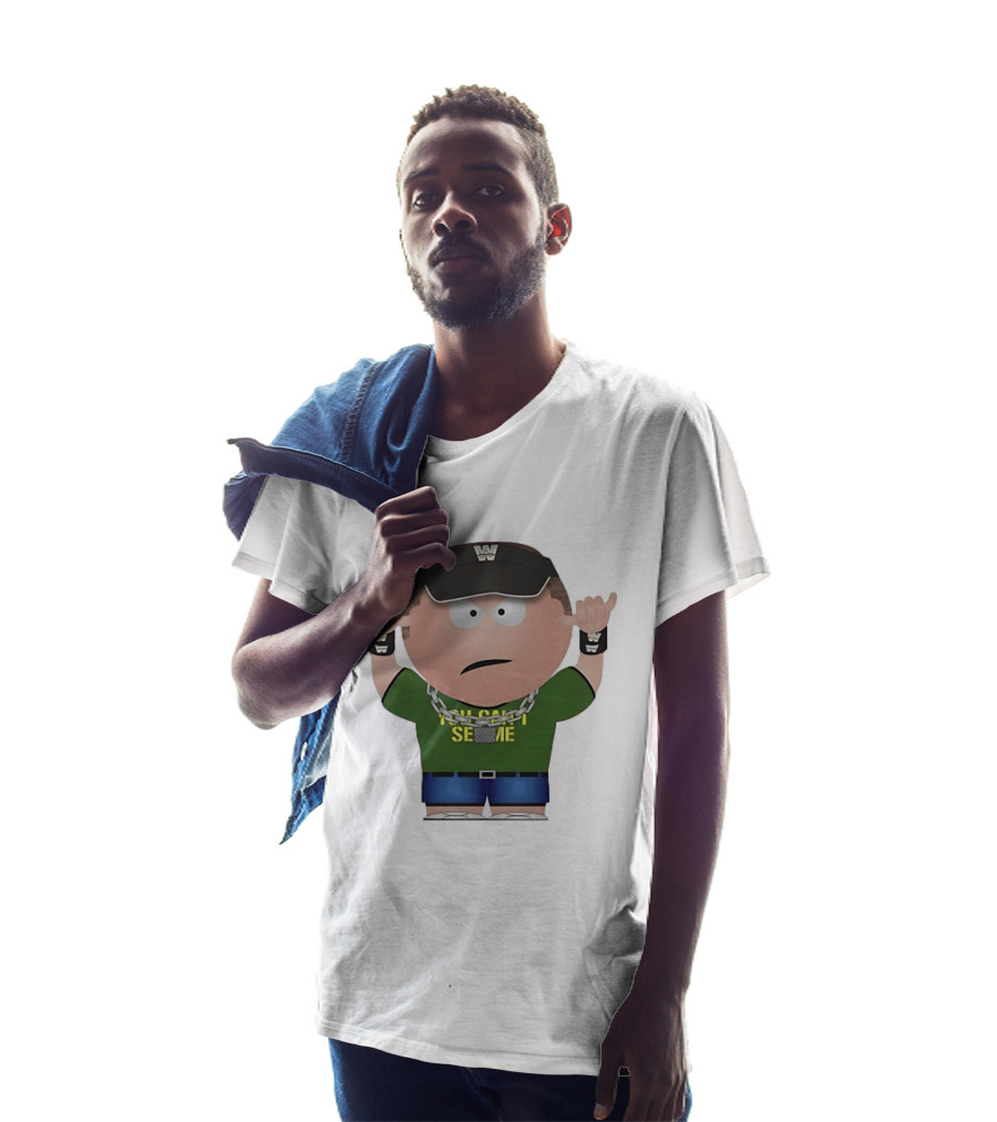 John Cena South Park You Can't See Me WWE Cartoon T-Shirt
