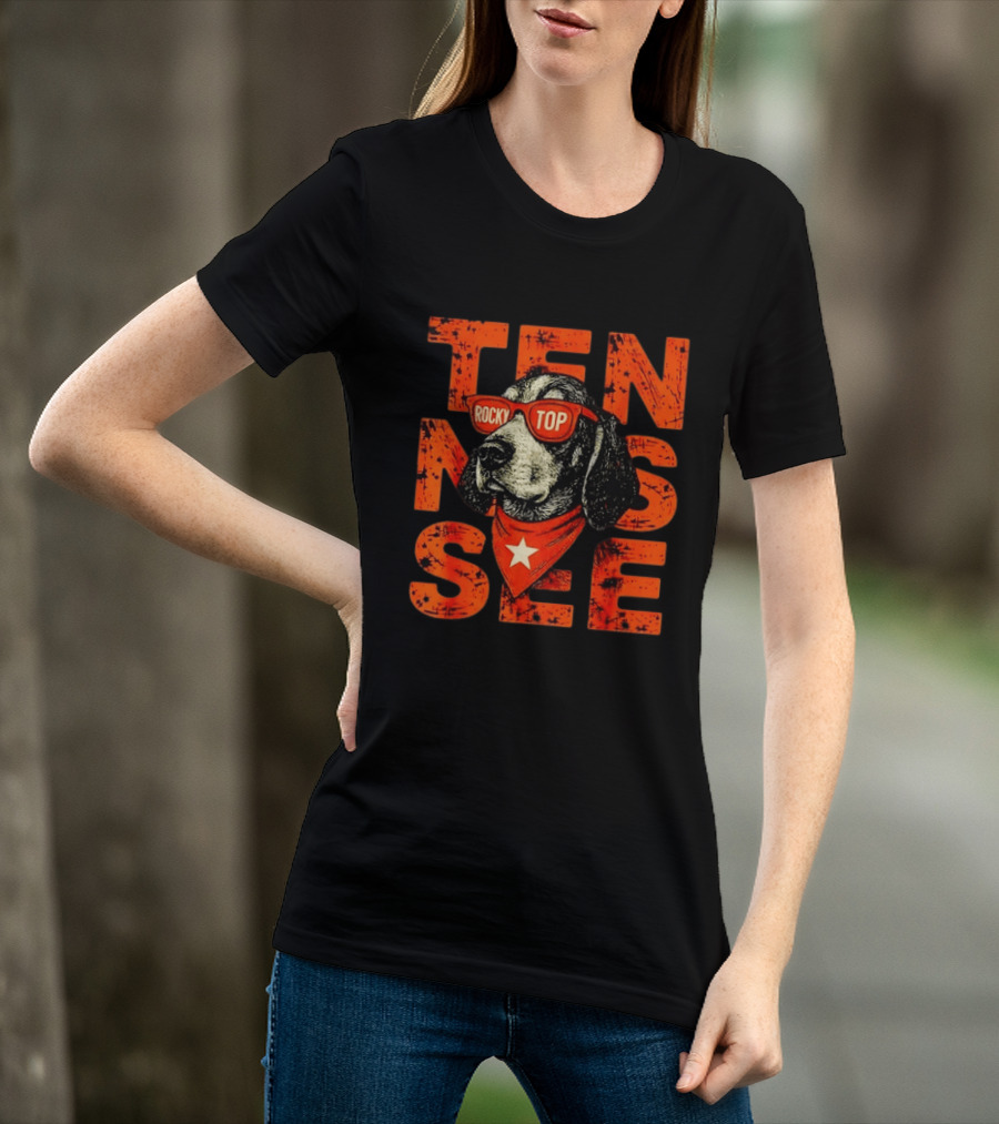 Tennessee Rocky Top Dog Vintage College Football T-Shirt