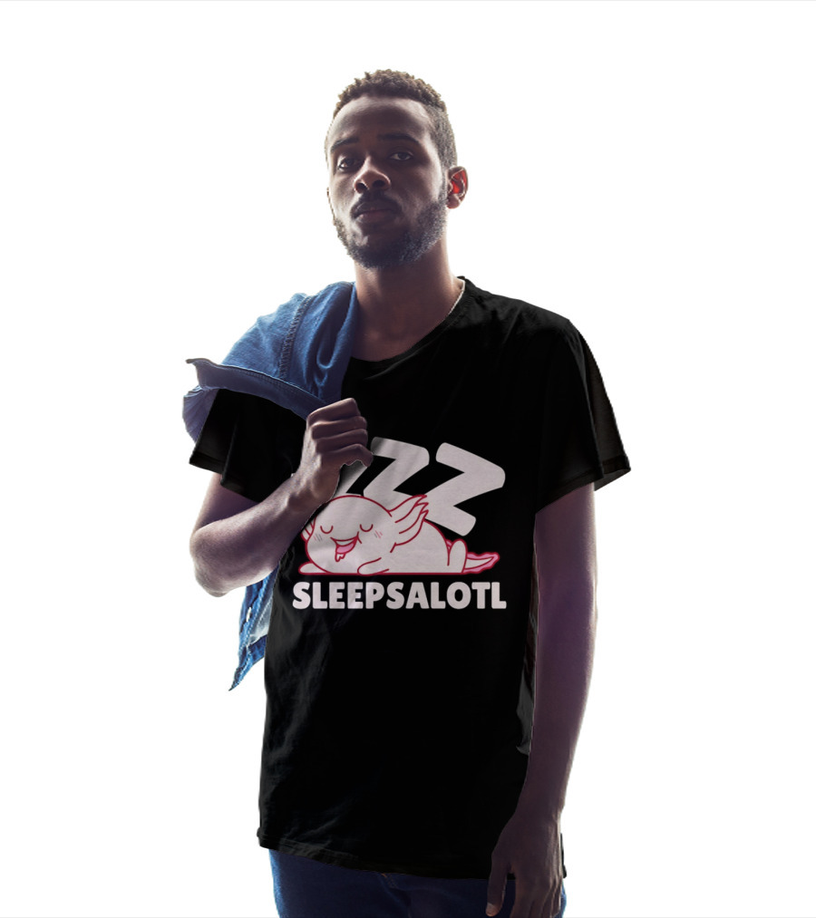 SLEEPSALOTL Sleeping Axolotl Sleepy Animal ZZZ T-Shirt