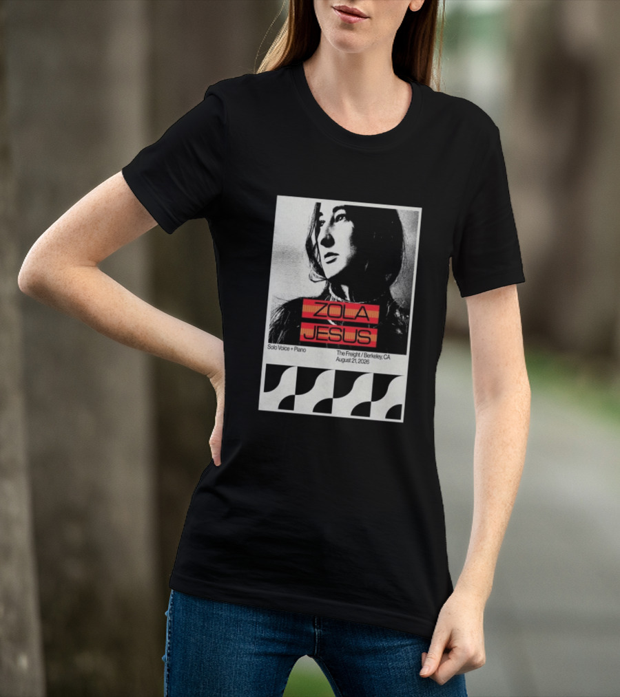 Zola Jesus Solo Voice Piano The Freight Berkeley CA August 21 2026 T-Shirt