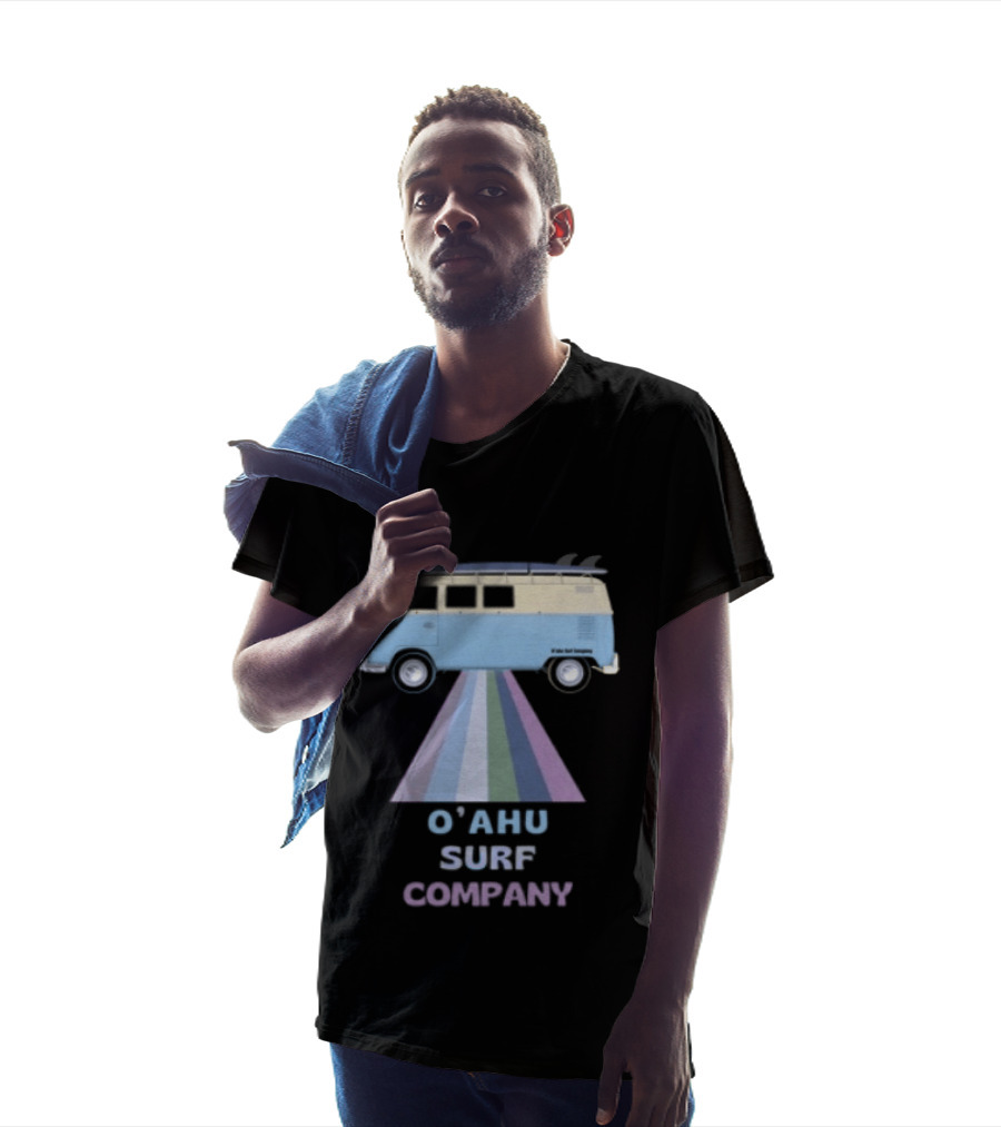 Oahu Surf Company Vintage Surf Bus Hawaiian Islands T-Shirt
