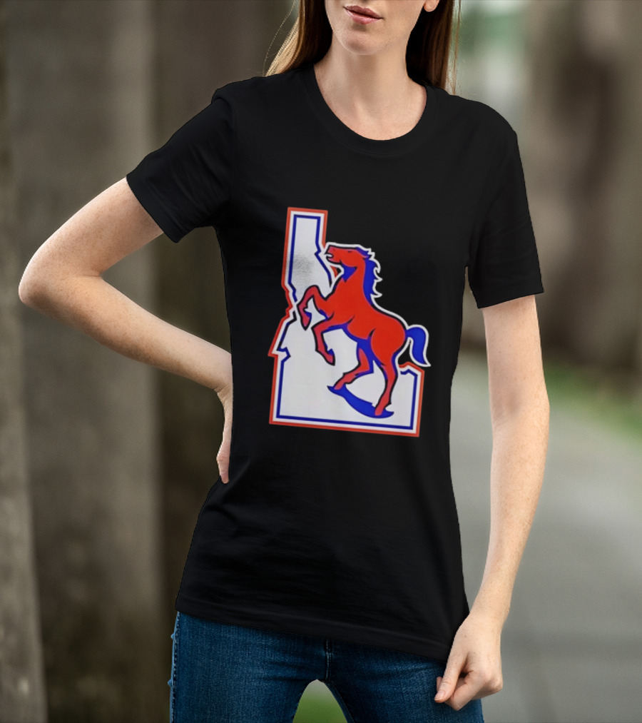 Boise State Broncos Idaho State Horse T-Shirt